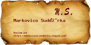 Markovics Sudárka névjegykártya